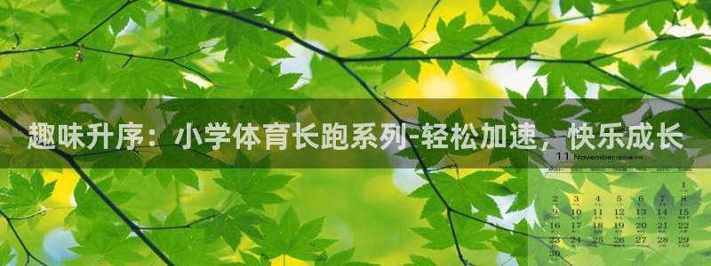 趣味升序：小学体育长跑系列-轻松加速，快乐成长